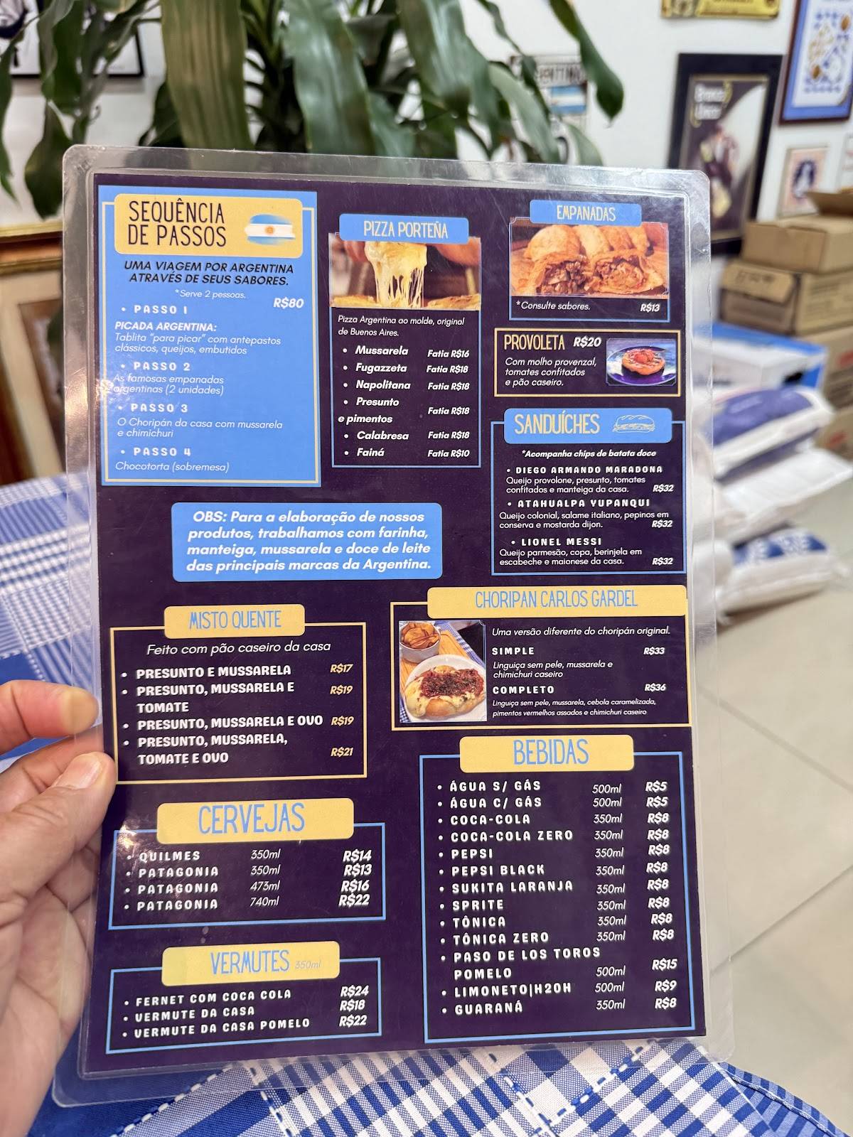 Copetín de Buenos Aires cardápio