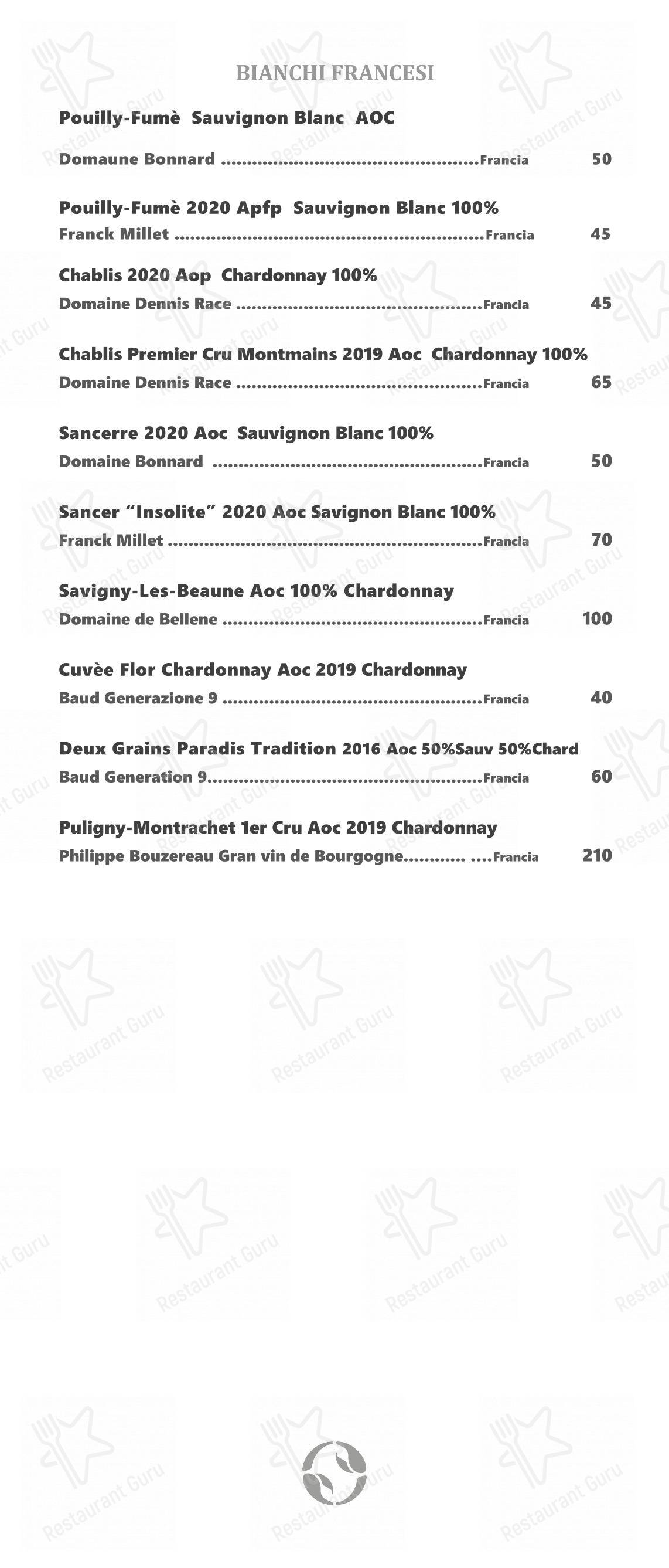 Menu di Ristorante Crab - Menu