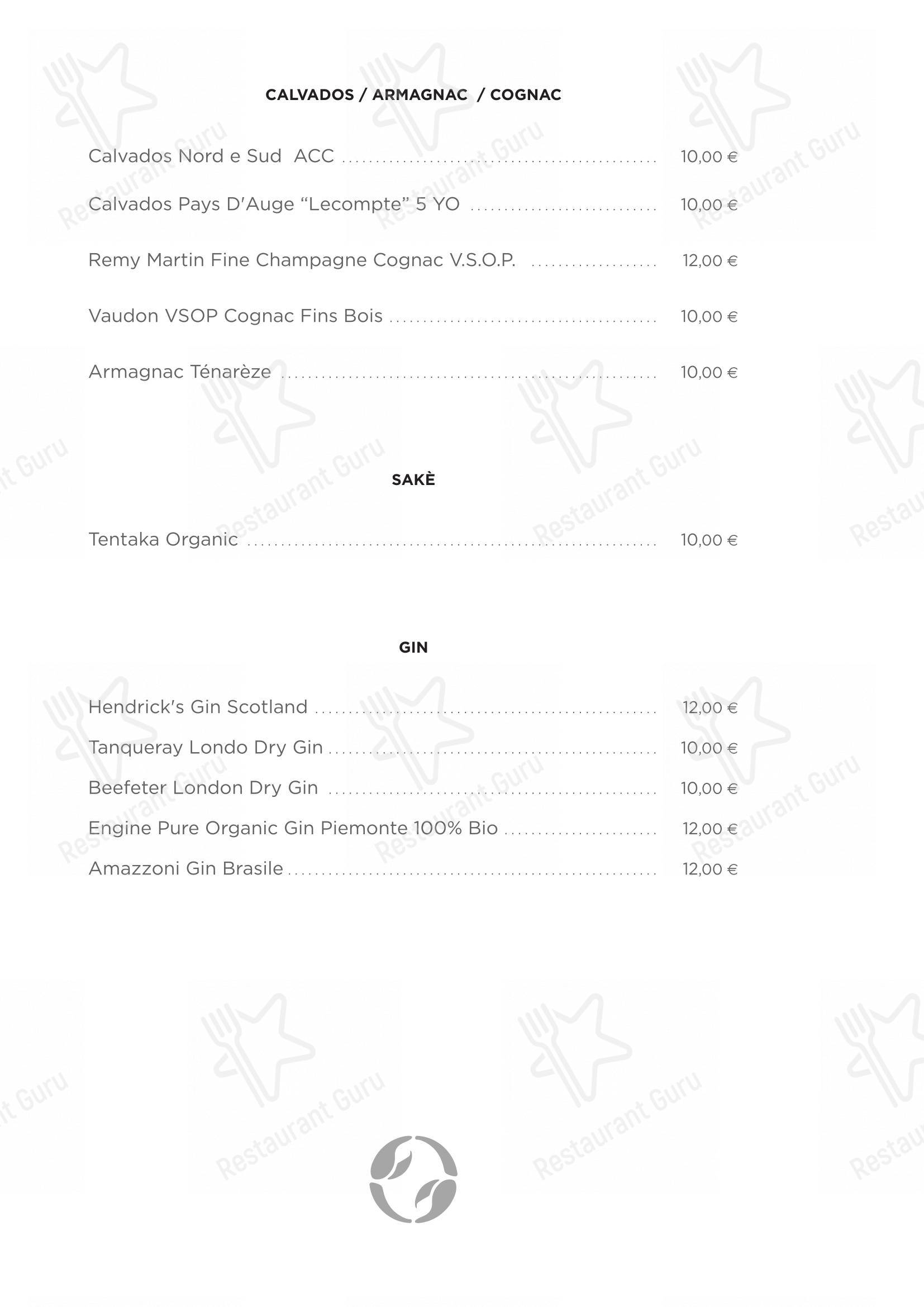 Menu bar per Ristorante Crab in Roma