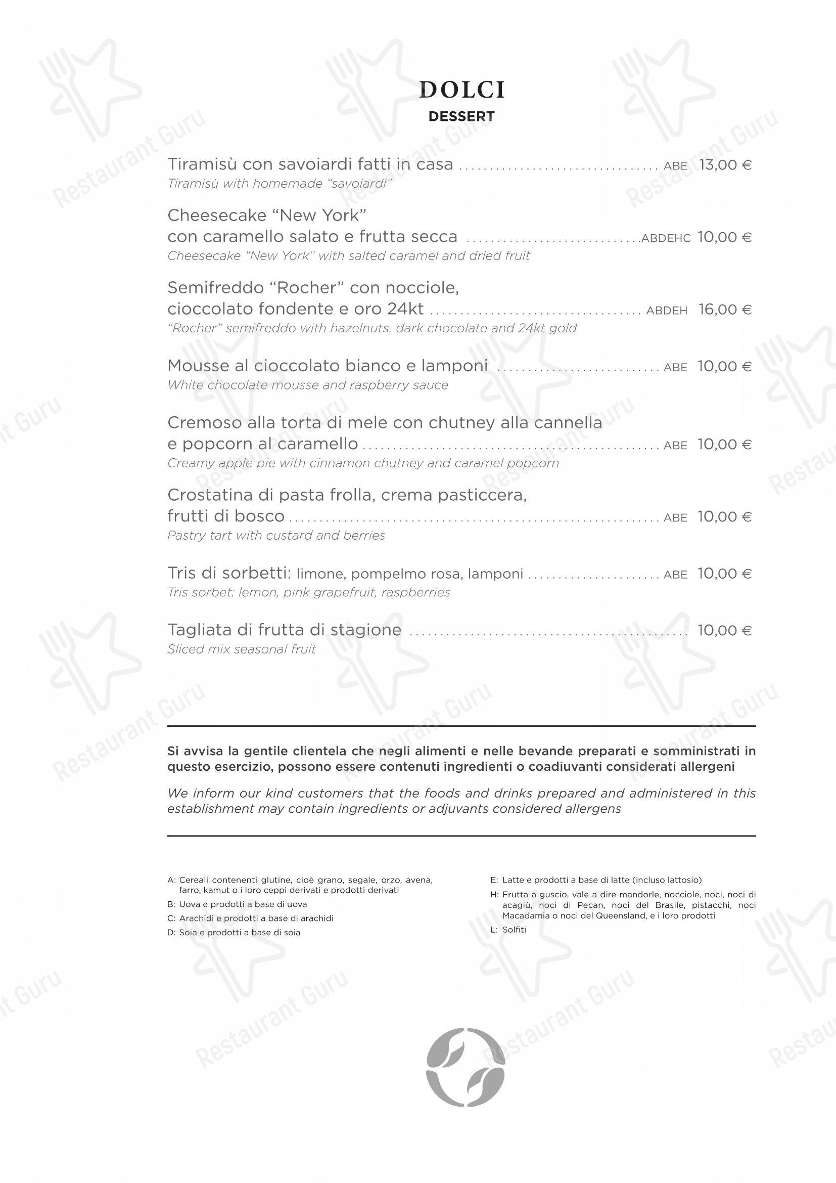 Menu bar per Ristorante Crab ristorante
