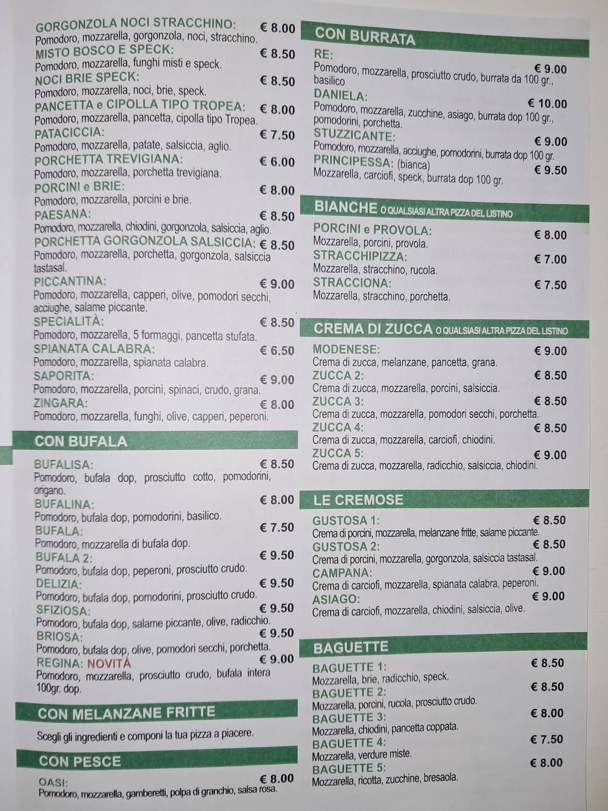 Menu di Crazy La Pazza Pizza 