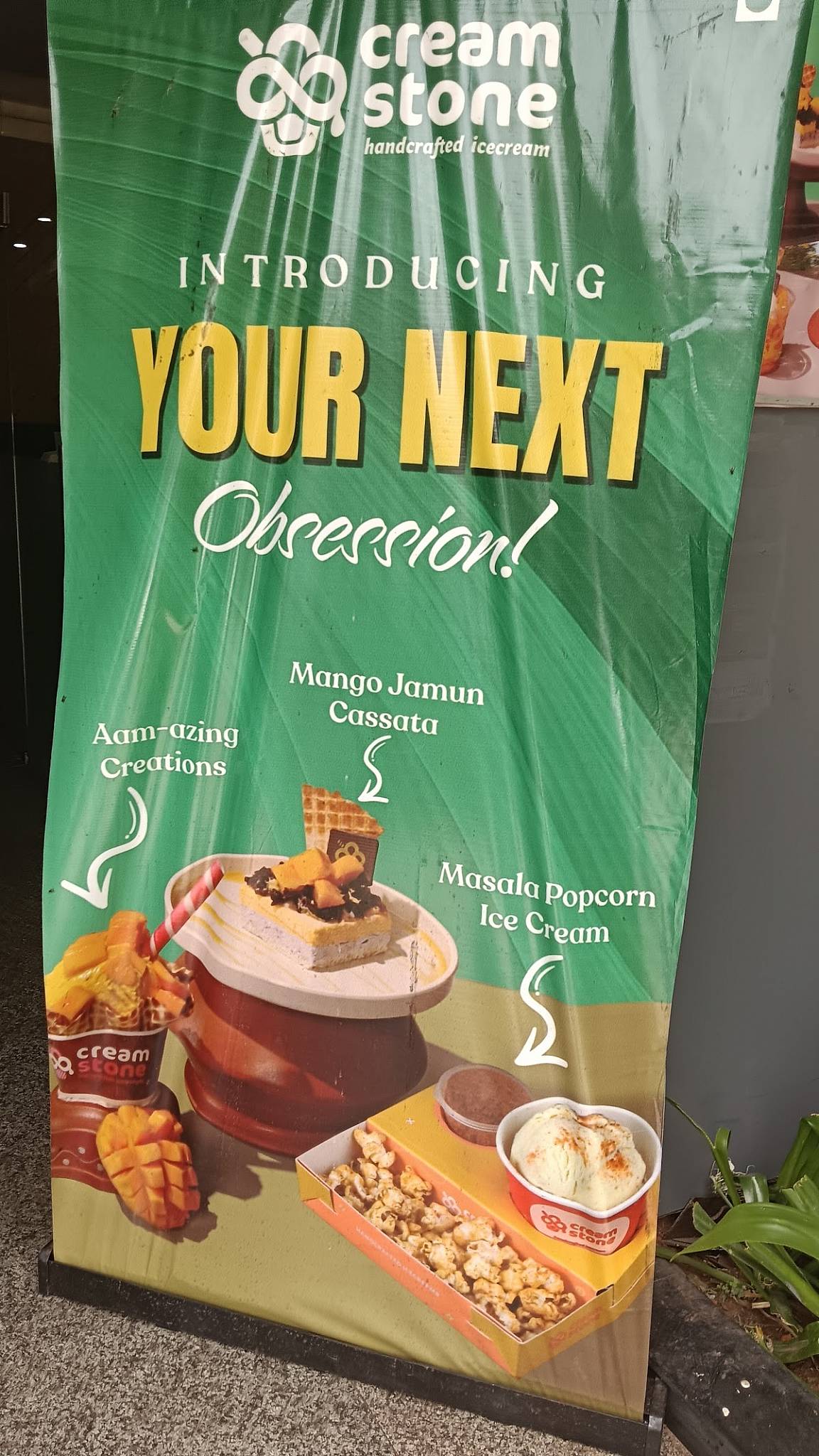 Cream Stone Ice Cream menu