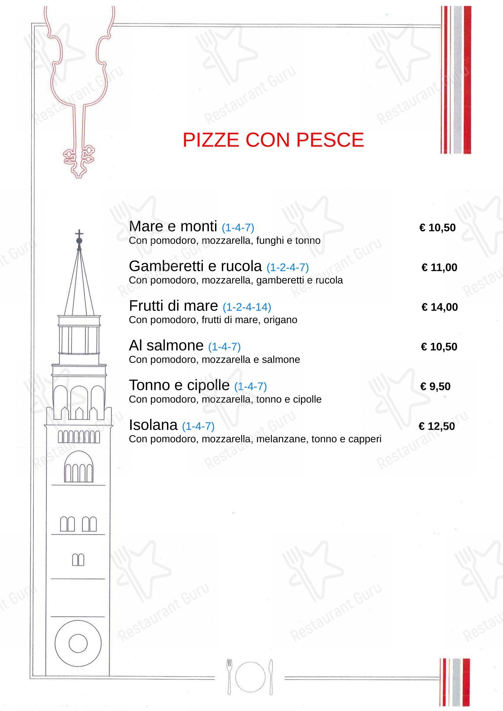 Menu per Cremonese ristorante