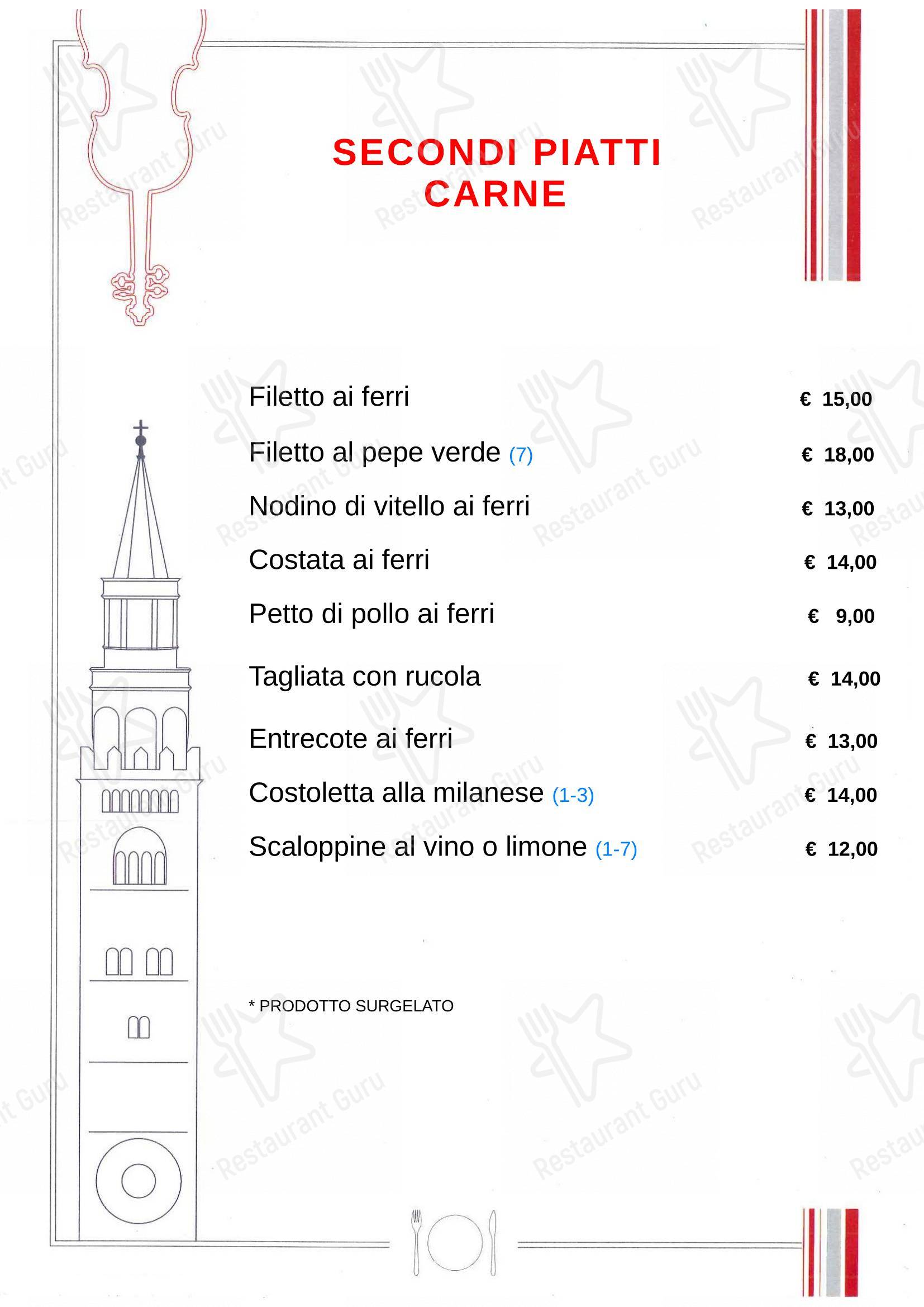 Menu per Cremonese in Cremona