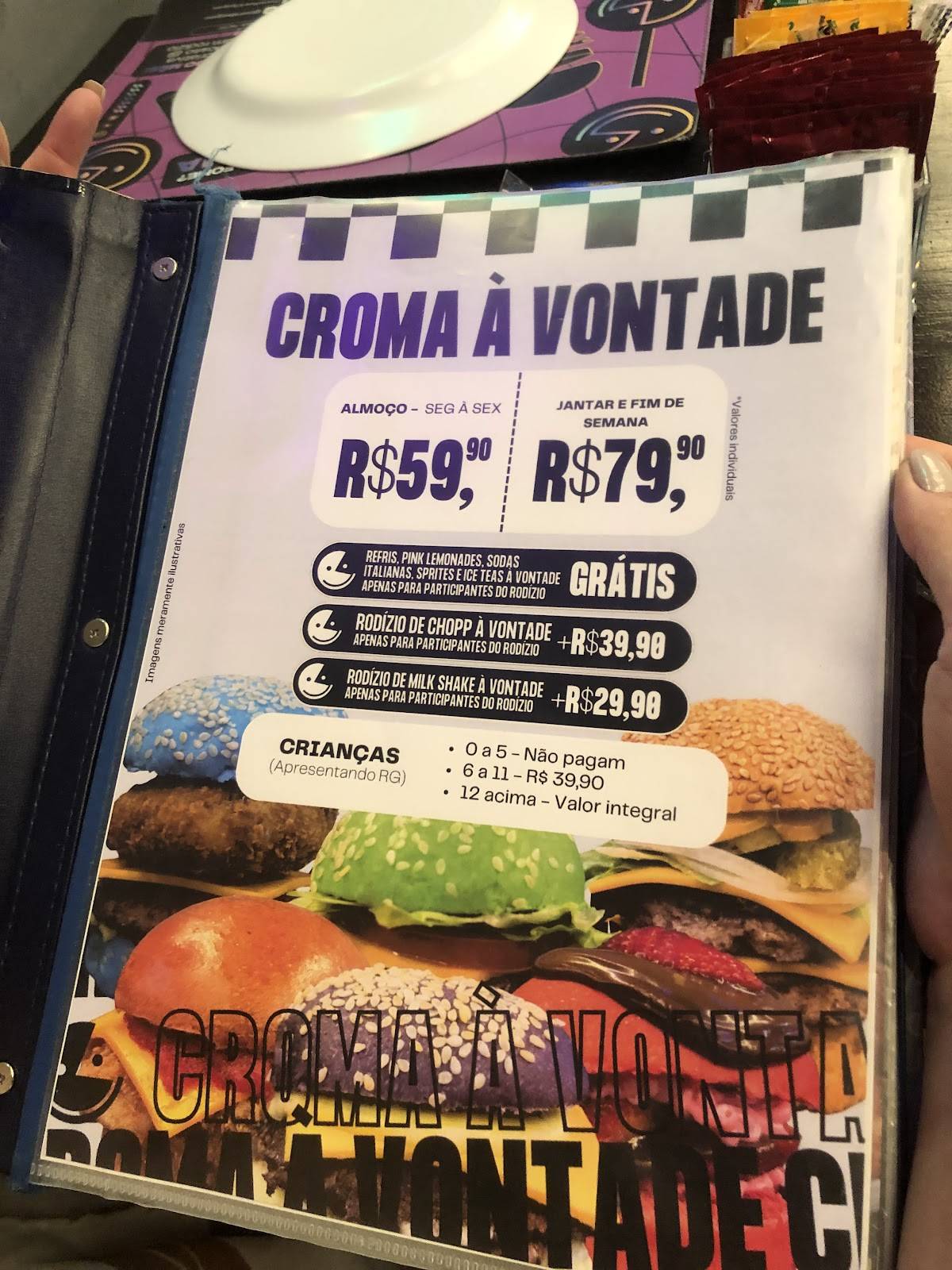 Croma Burguers Osasco cardápio