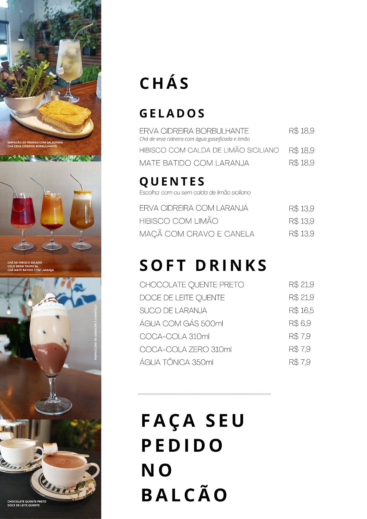 CS Doce e Café cardápio