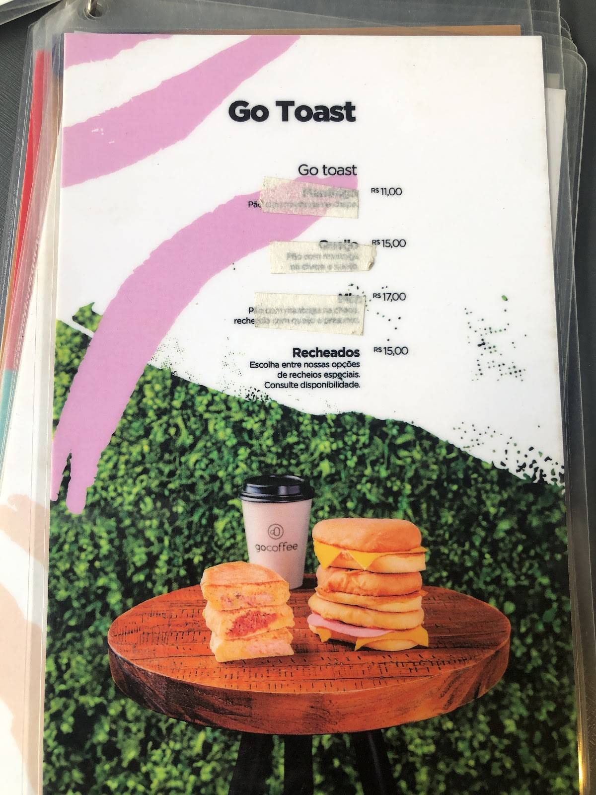 Go Coffee - Emiliano Perneta cardápio