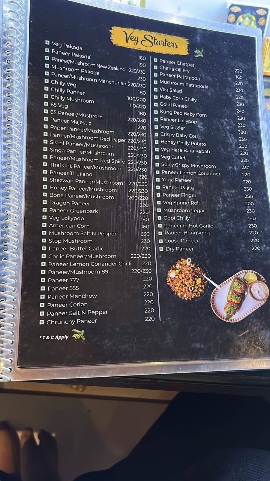 Kalyani Restaurant menu