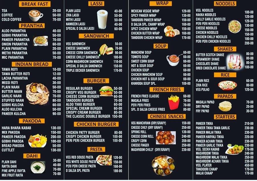 D.SALSA menu