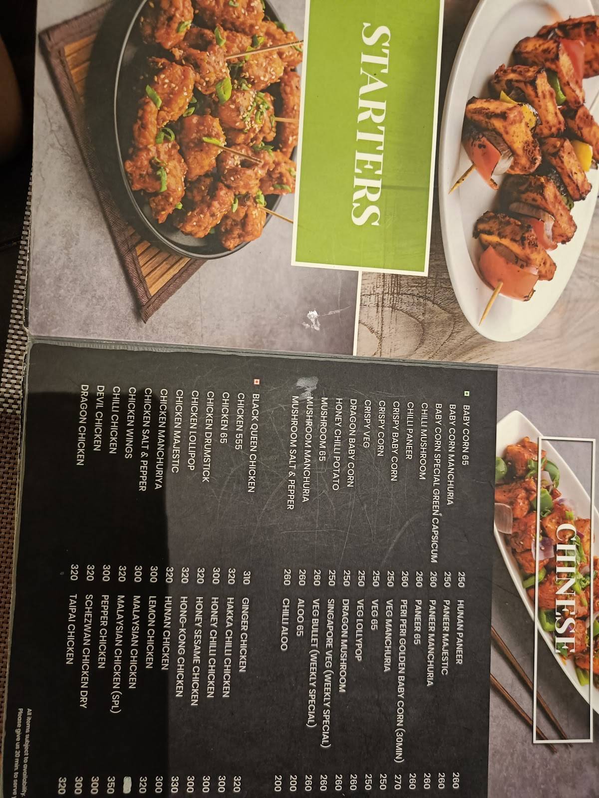 DAKSHIN RESTAURANT, CAFE & BANQUET HALL menu