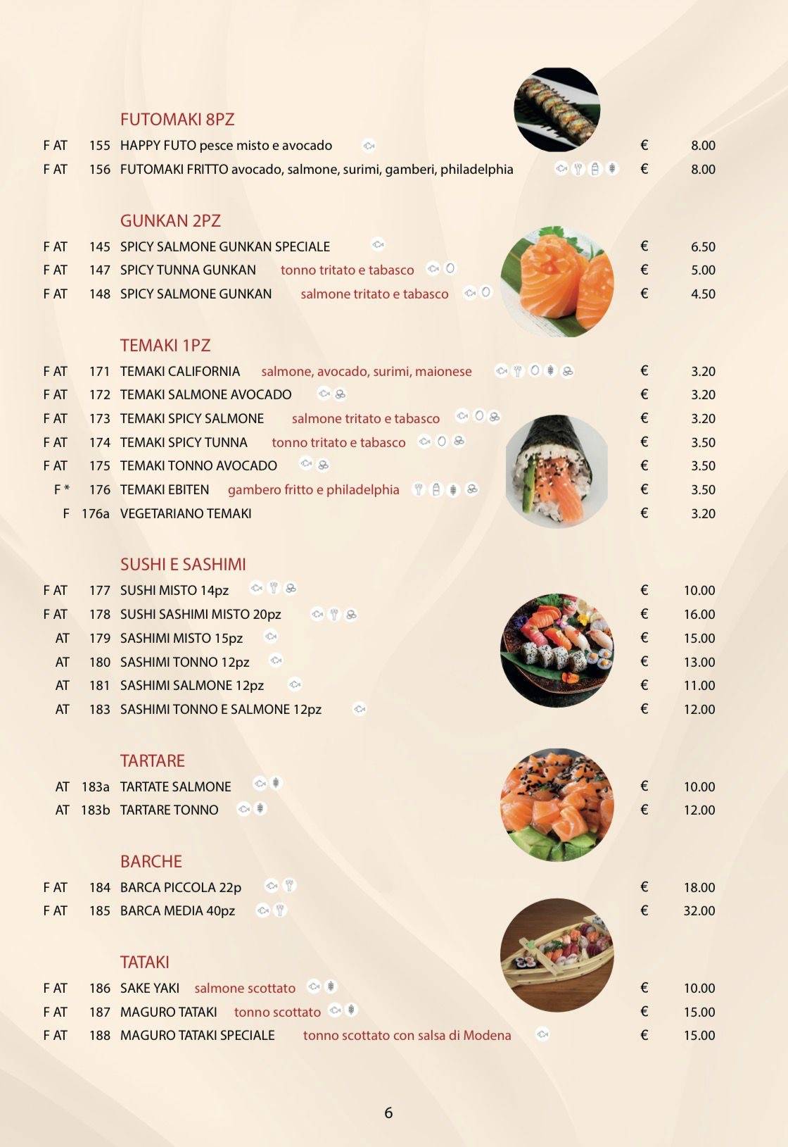 Menu di D'Oriente 