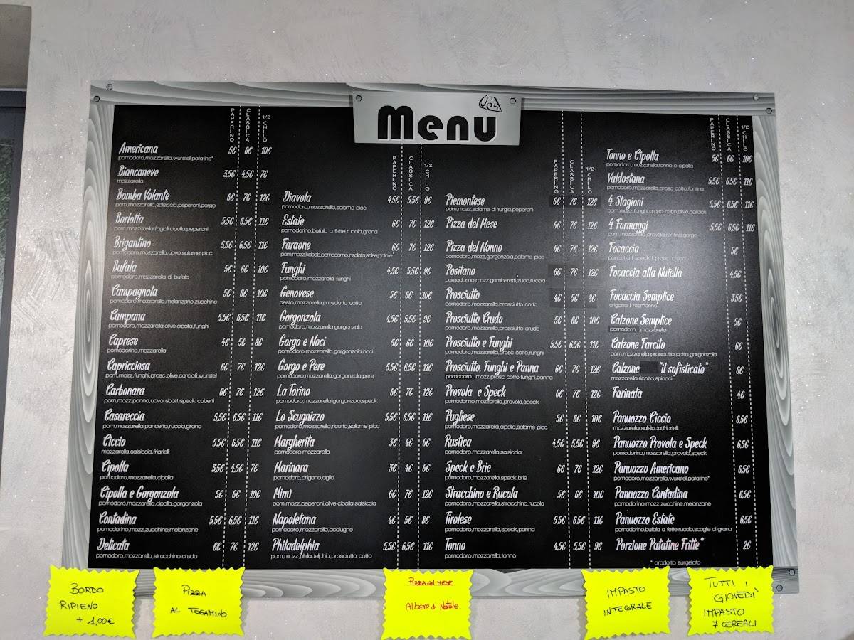 Menu di Da Mimì 