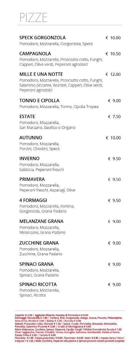 Menu di Da Nereo 