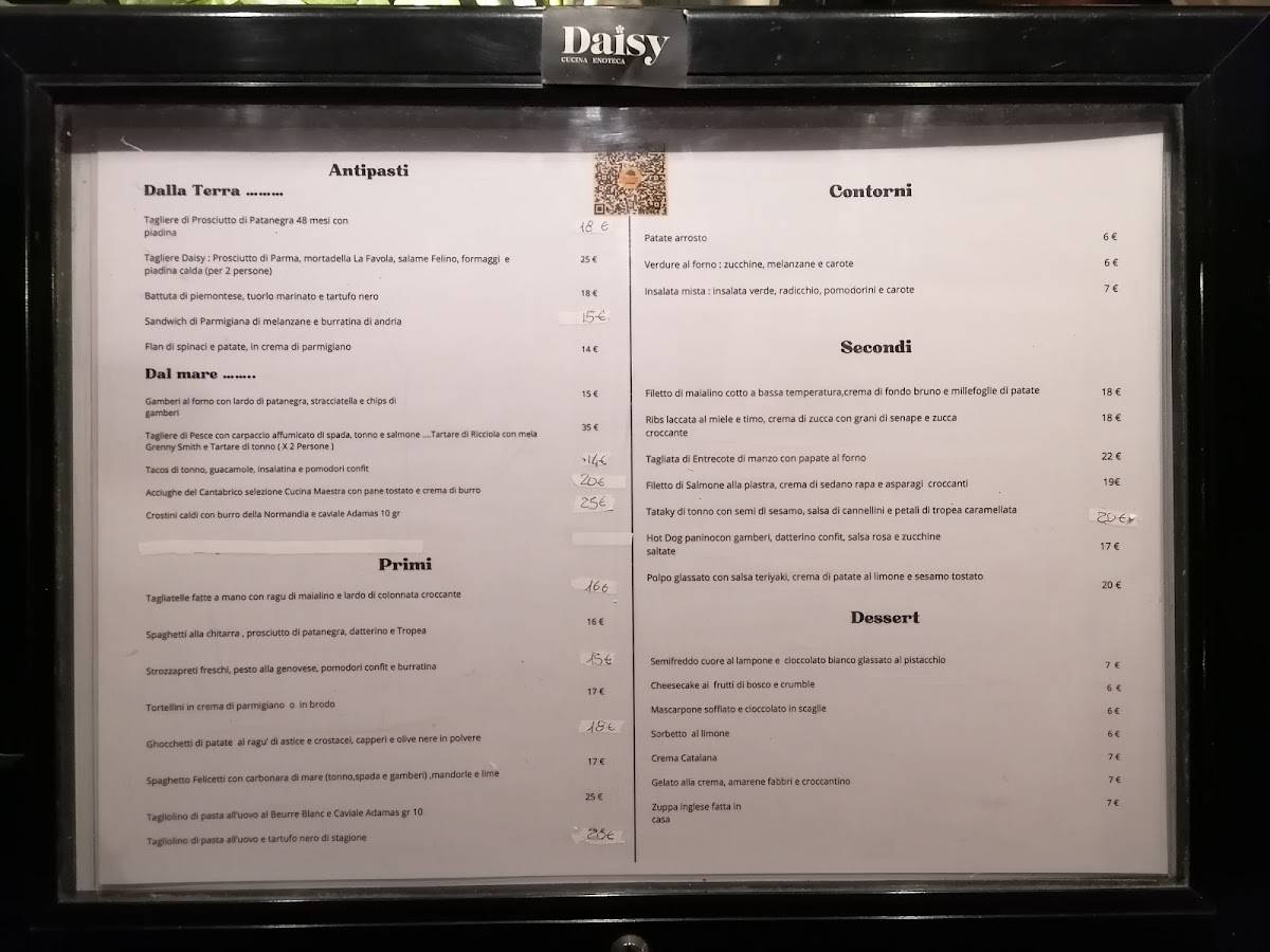 Menu de Daisy Ristorante Bistrot