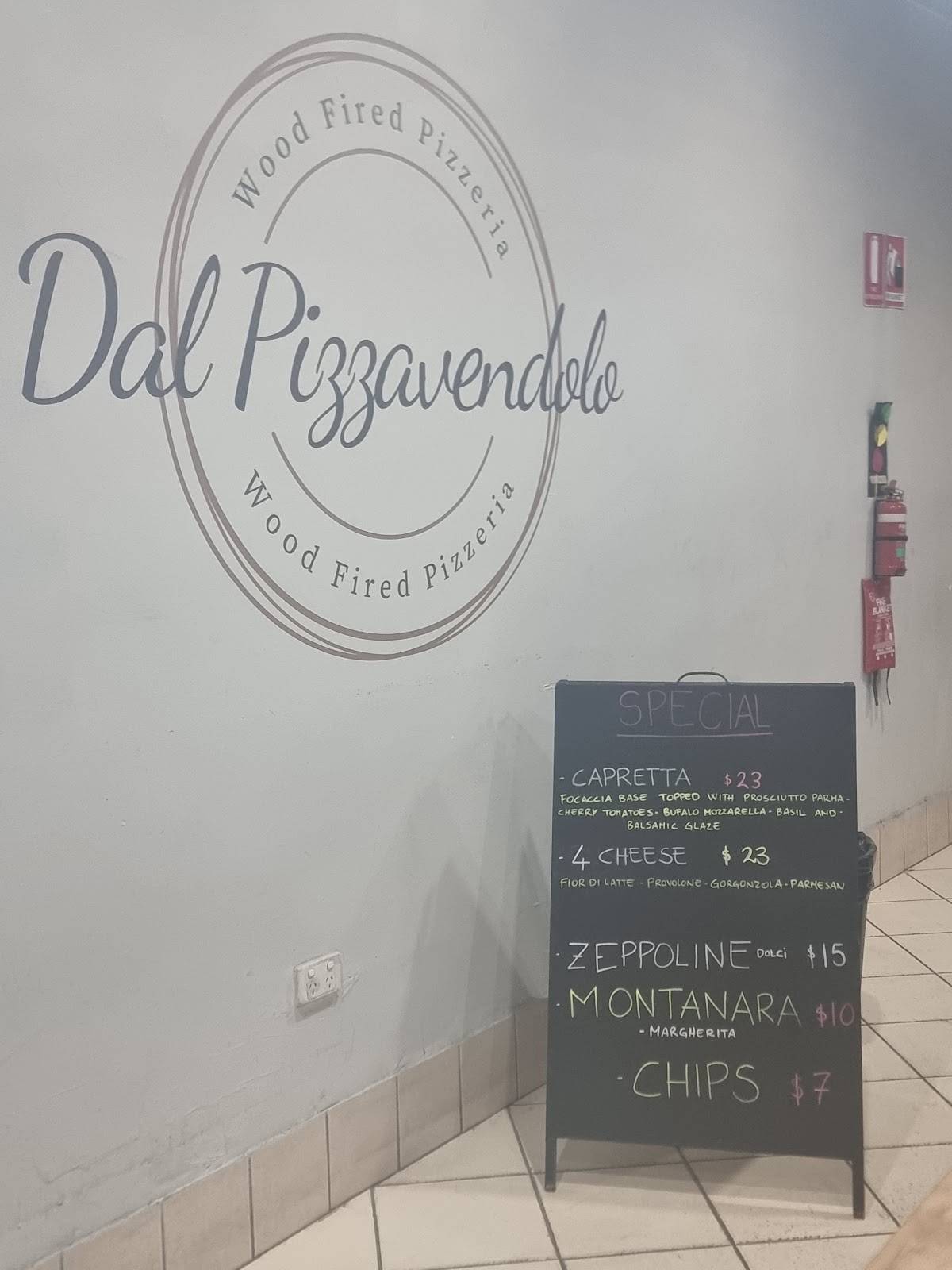 Menu at Dal PizzaVendolo restaurant, Ferryden Park