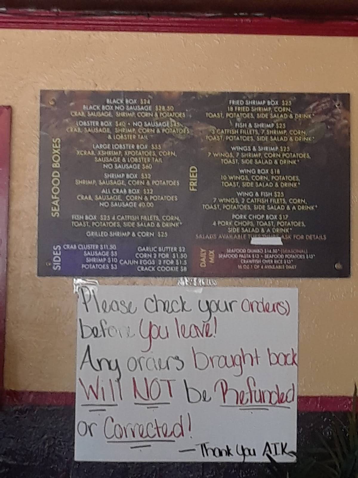 Menu at Aunt Irene Kitchen restaurant, Dallas, S Malcolm X Blvd