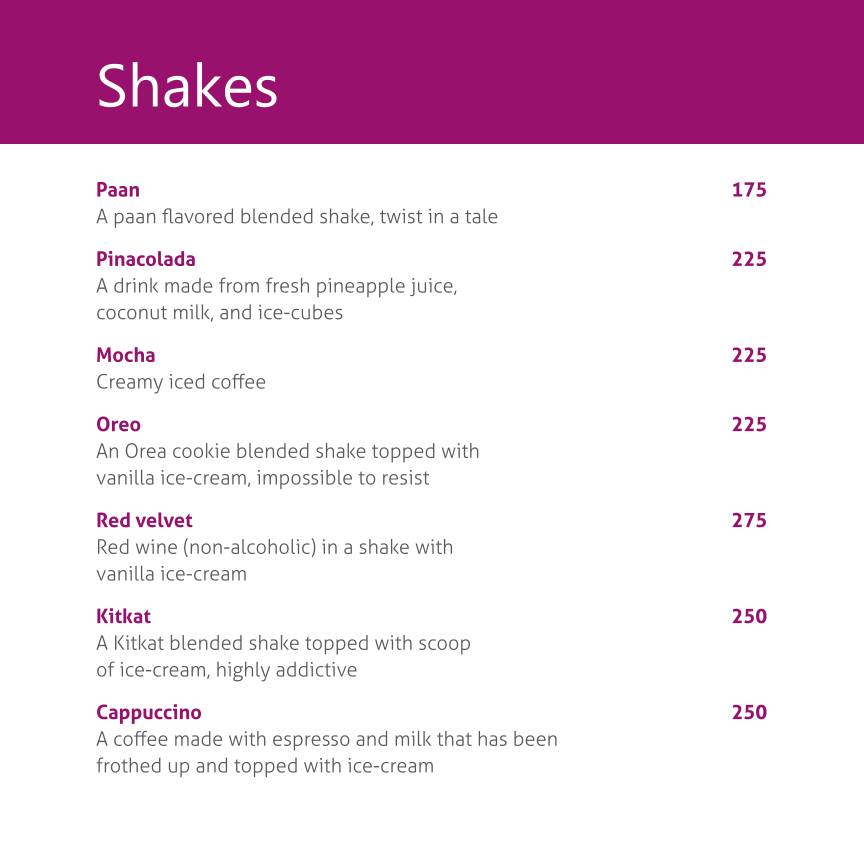 Pukhraj Restaurant menu