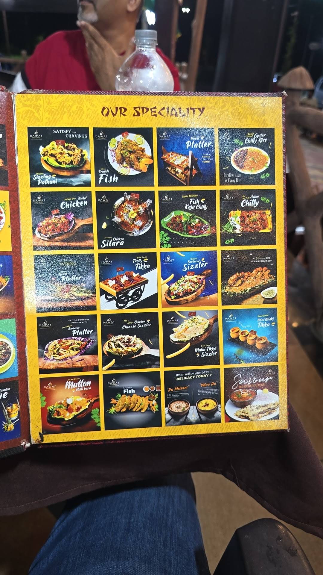 Dawat Restaurant menu