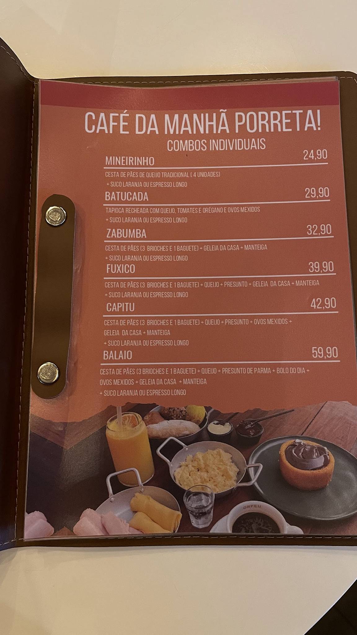 NARCISO - Confeitaria Brasileira Búzios cardápio