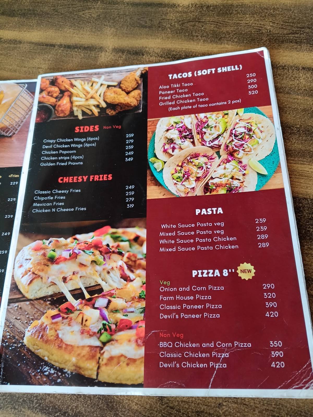 Devil's Burger (Japan Theme) menu