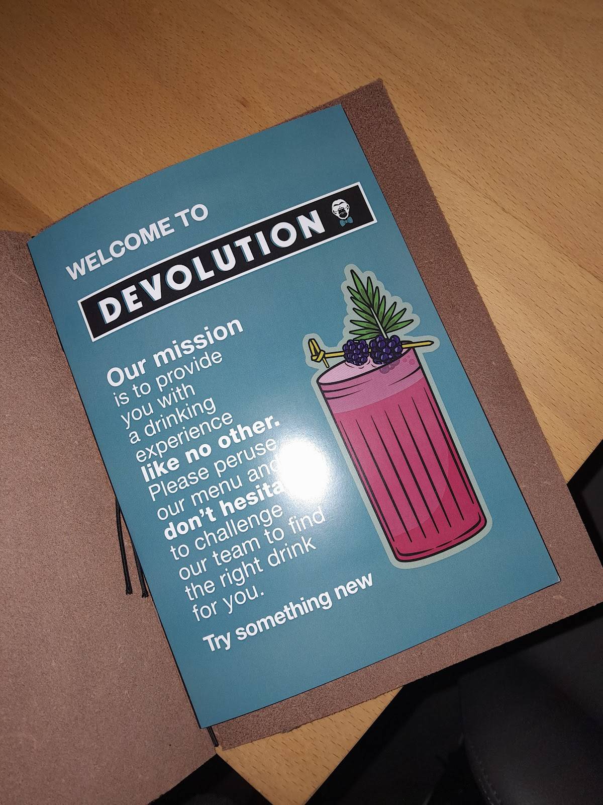 Menu at Devolution pub & bar, Berwick