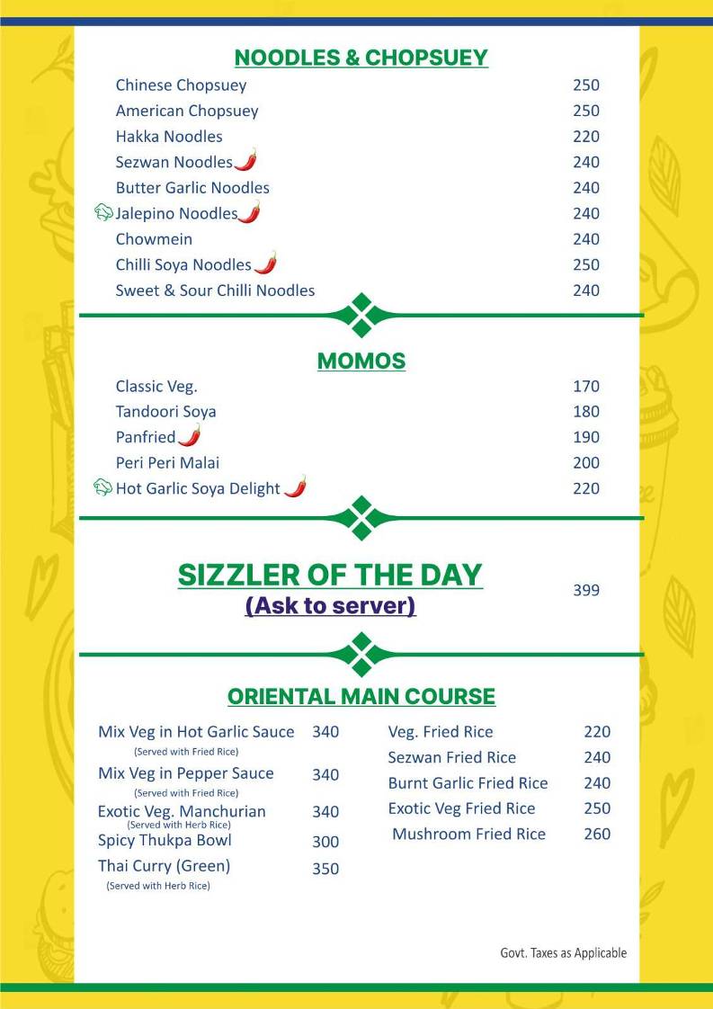 Dhaba Delight (Veg Restaurant) menu