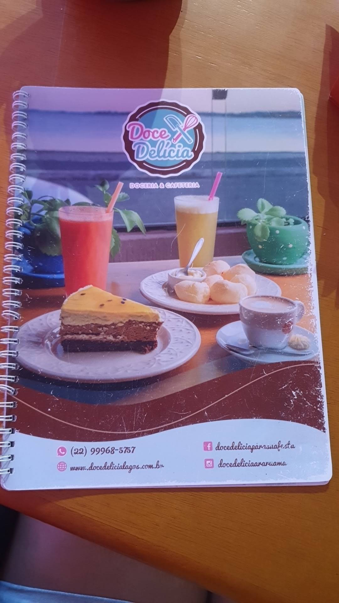 Doce Delicia cardápio