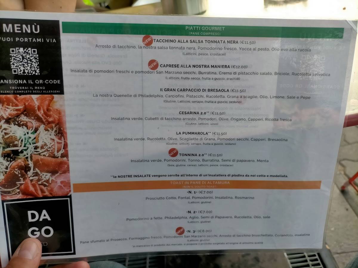 Menu at Dago Red pub & bar, Dolzago, Via Provinciale