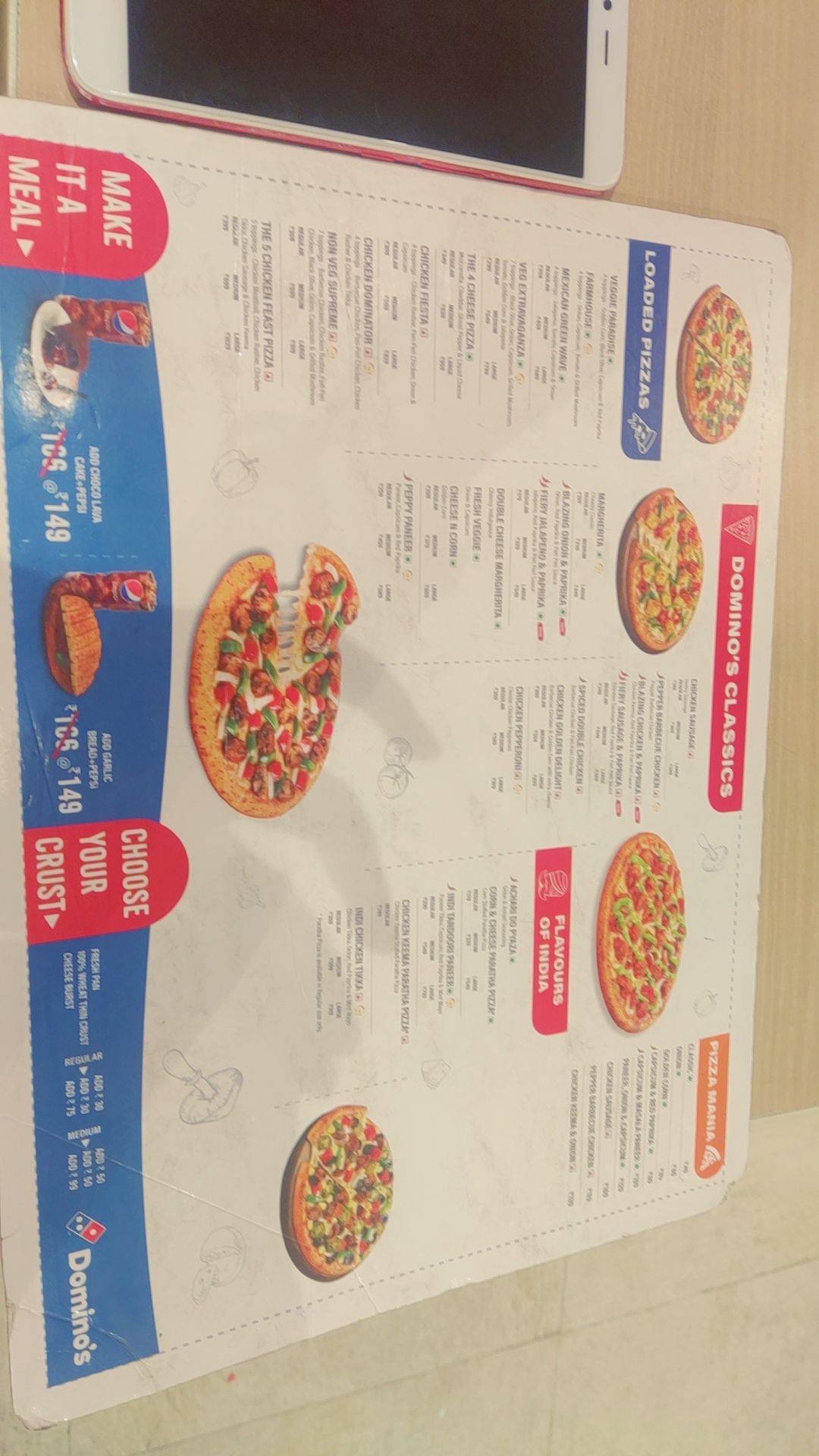 Domino's Pizza Beside Jalsa Green, Bareilly menu