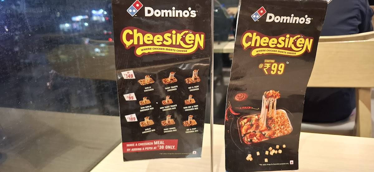 Domino's Pizza Sakchi, Jamshedpur menu