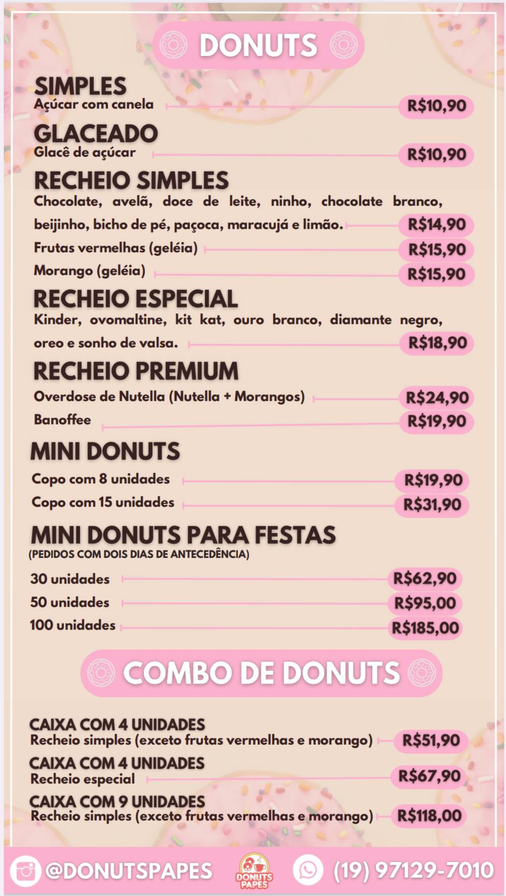 Donuts Papes - delivery e ifood cardápio