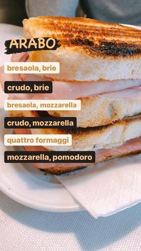 Menu di Dorigo' S Snack Bar 