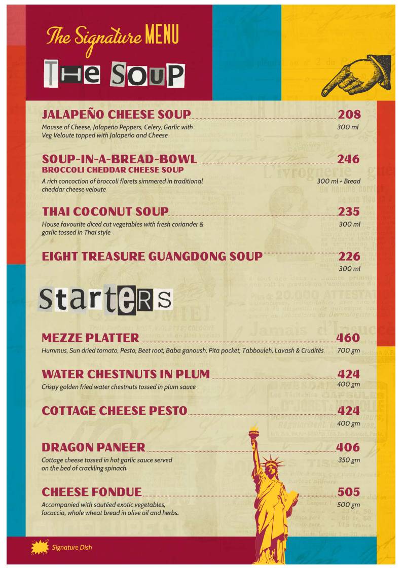 Downtown Restro Cafe menu
