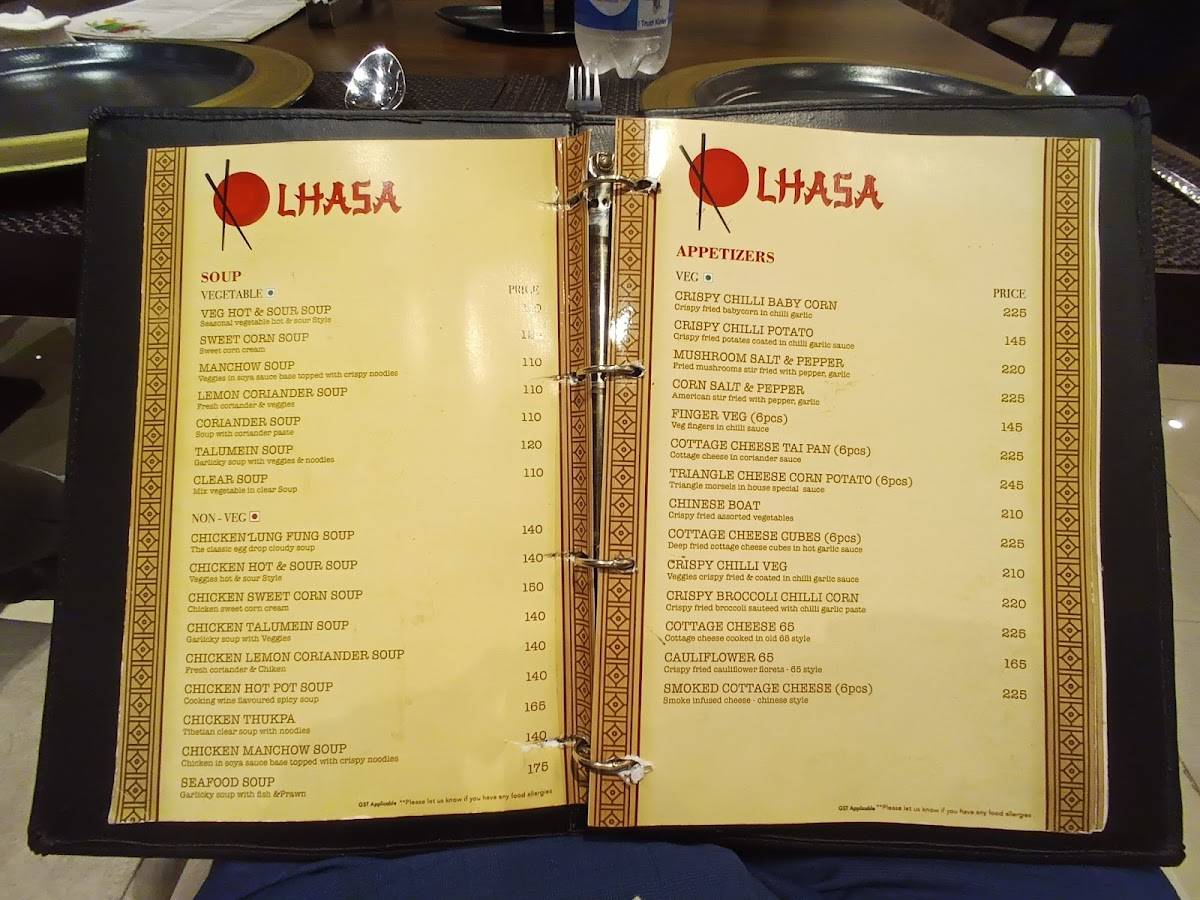 Lhasa menu