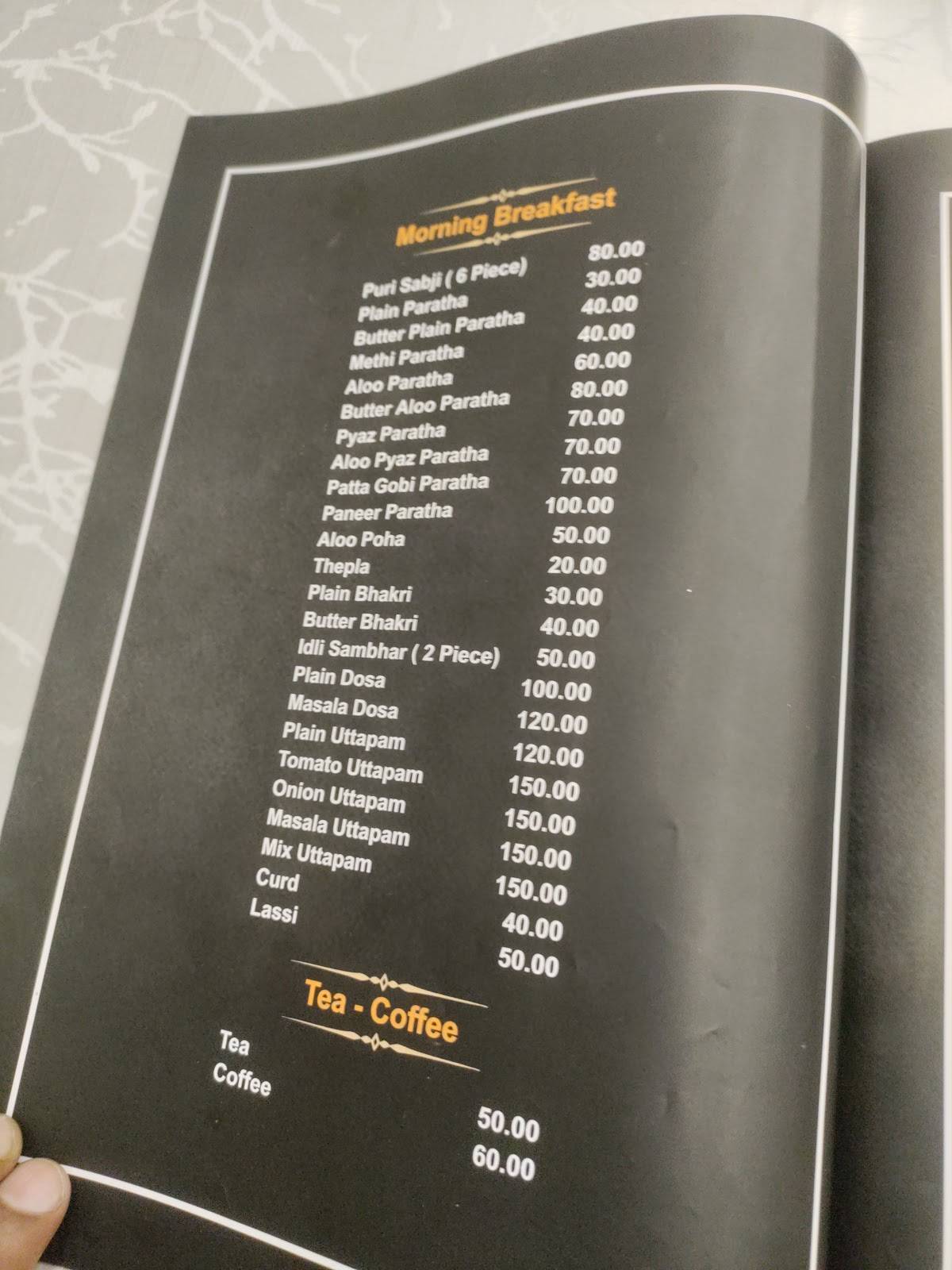 Kant Dining Hall & Restaurant menu