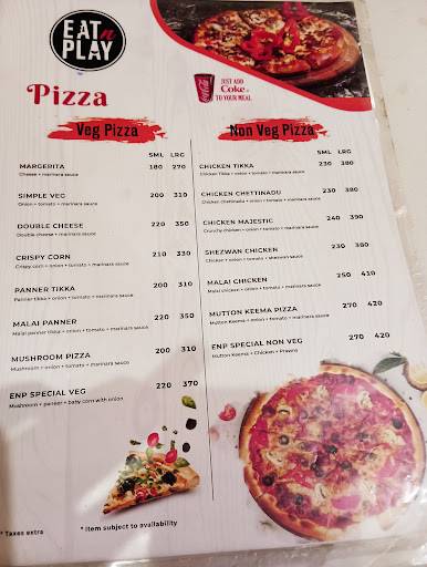 EATNPLAY menu
