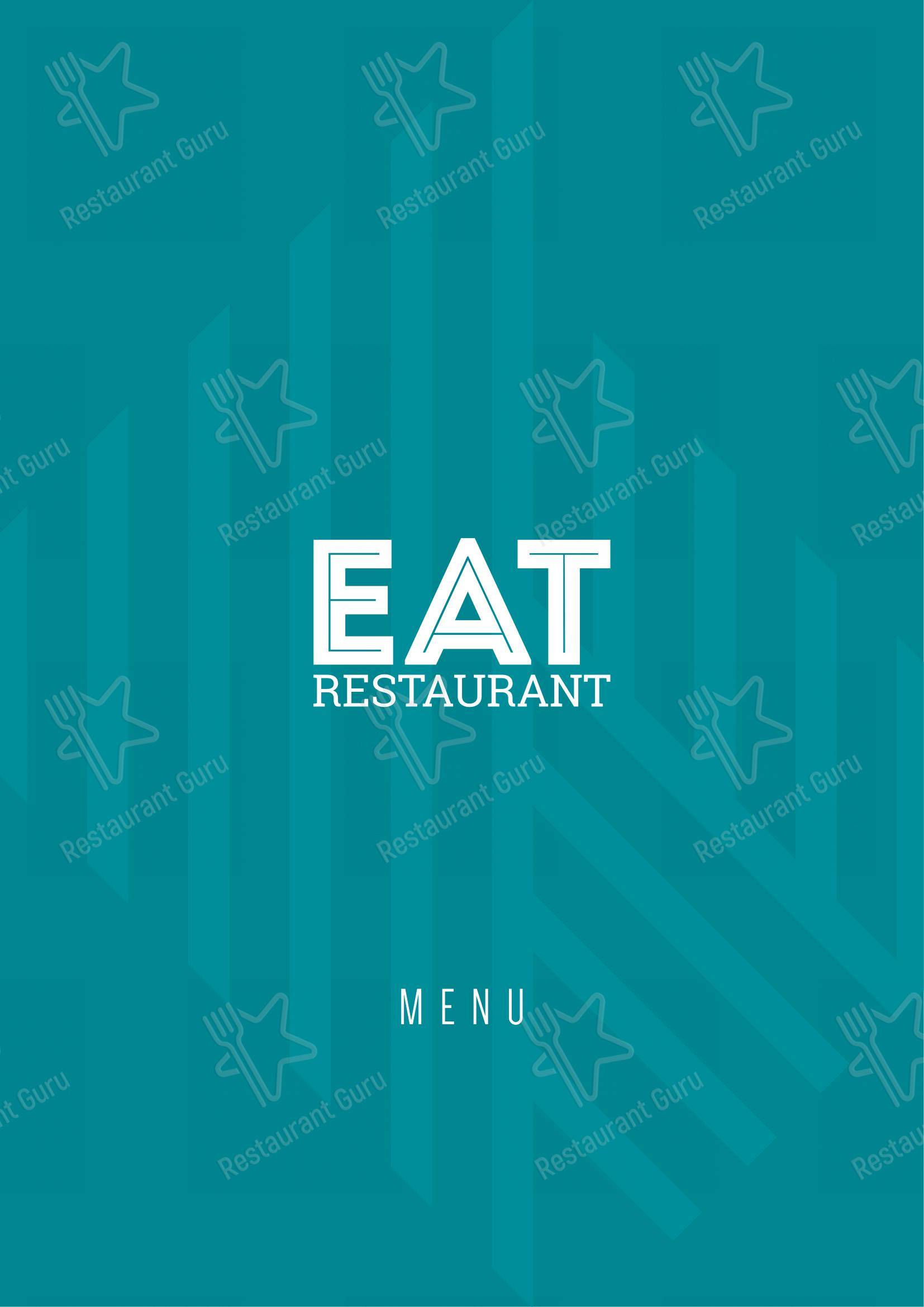 Menu bar per Eat Restaurant ristorante