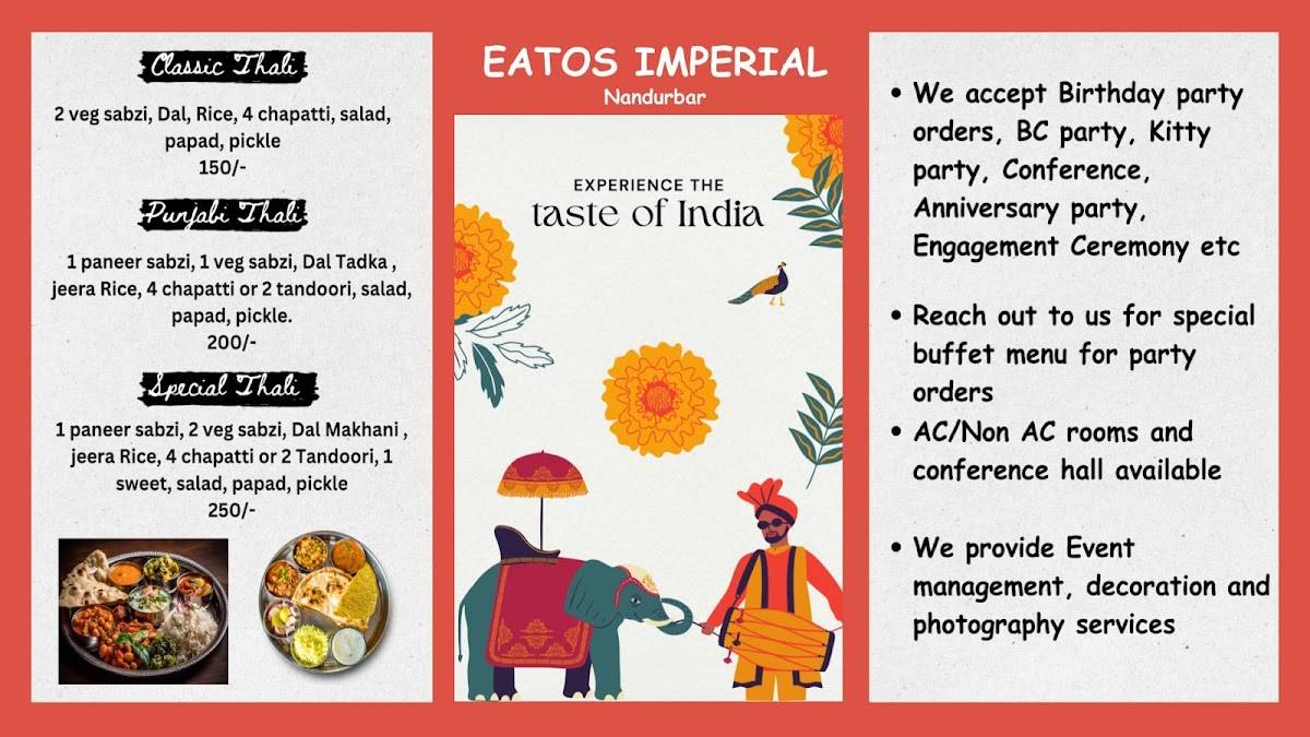 Eatos Imperial menu