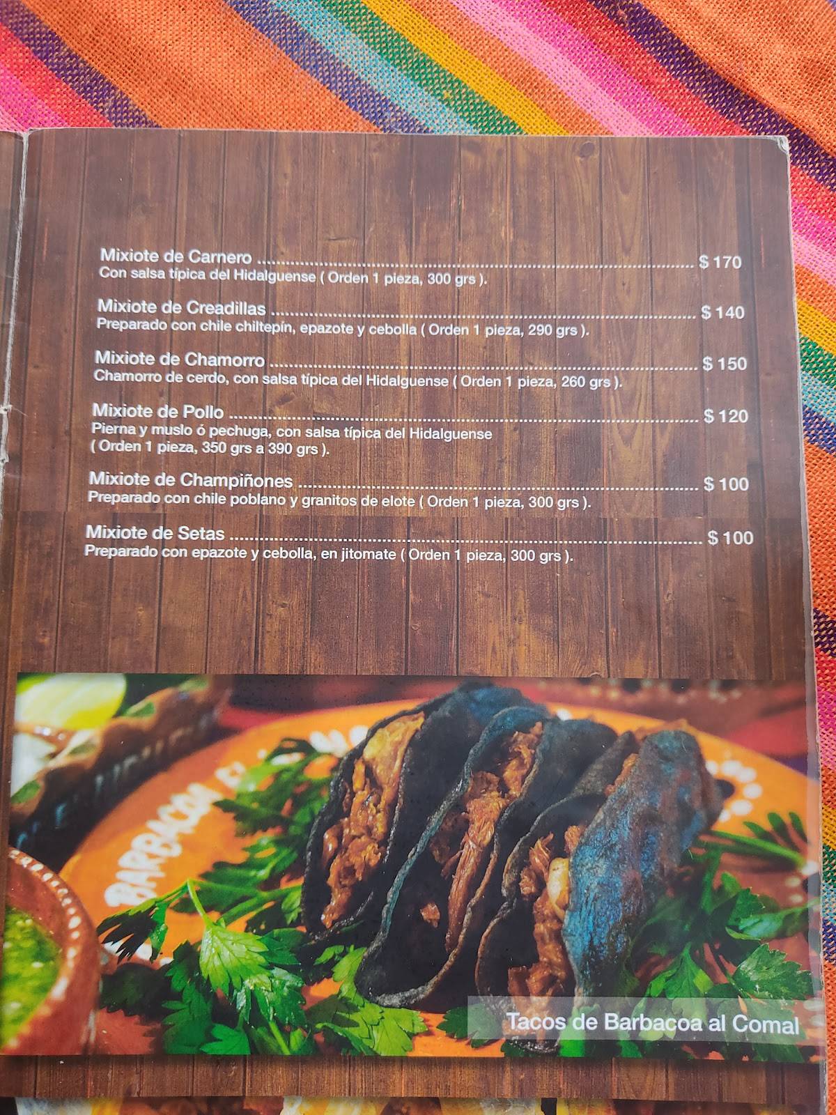 Carta del restaurante El Hidalguense, Ciudad López Mateos, Campeche 155