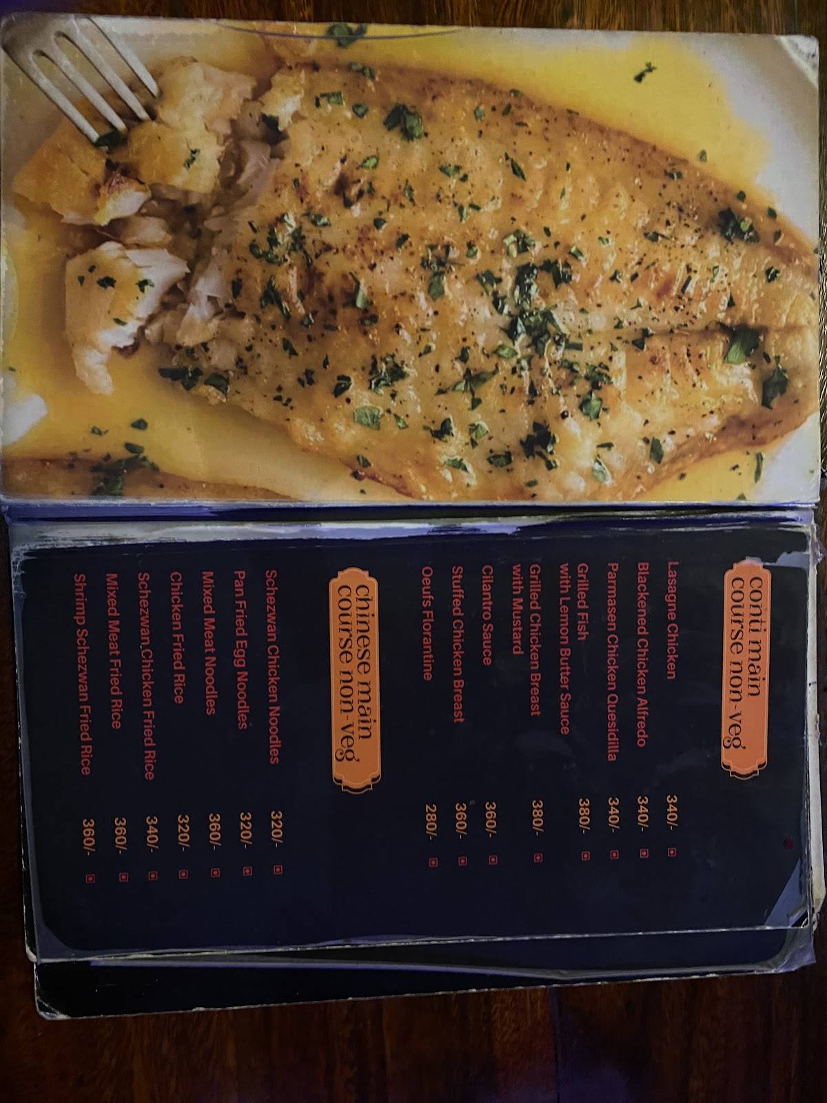 Element E7 Resto Bar menu