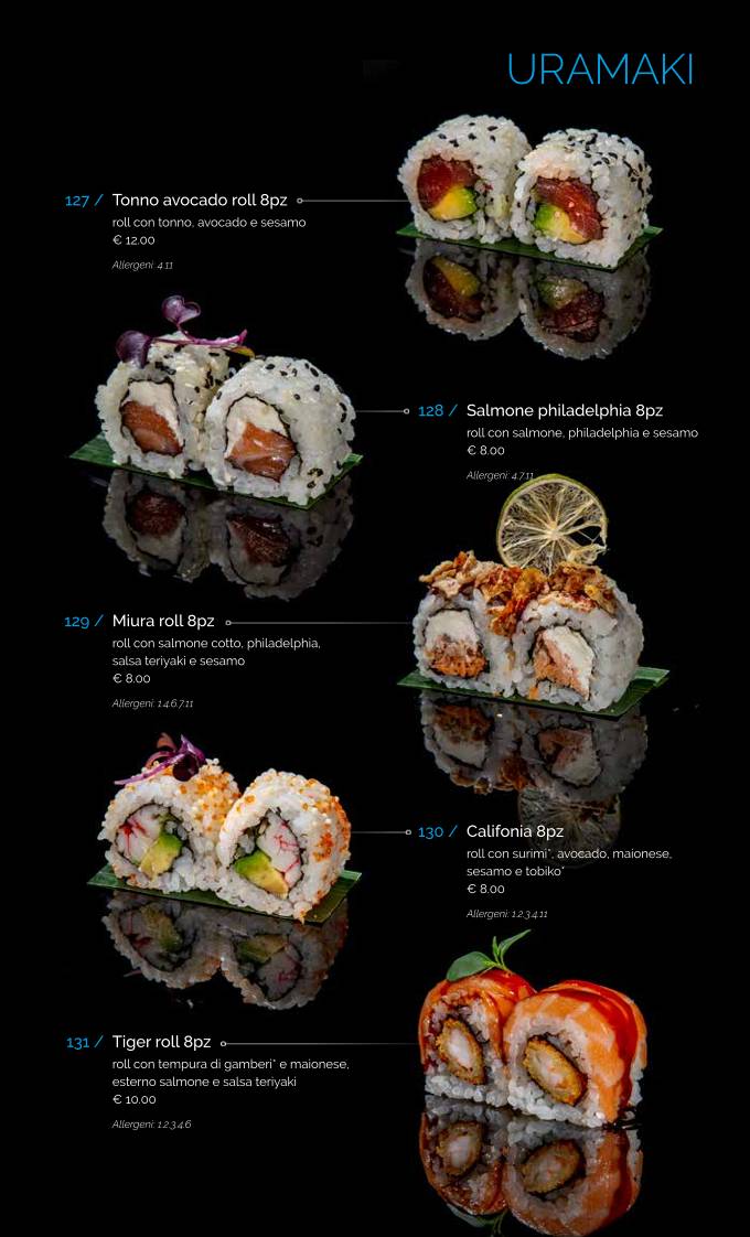Menu di Issho Asian Fusion Spicchio-sovigliana 