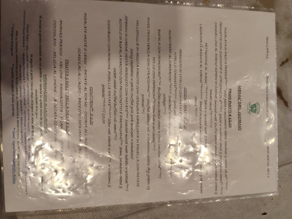Menu di Enoteca Corsi 