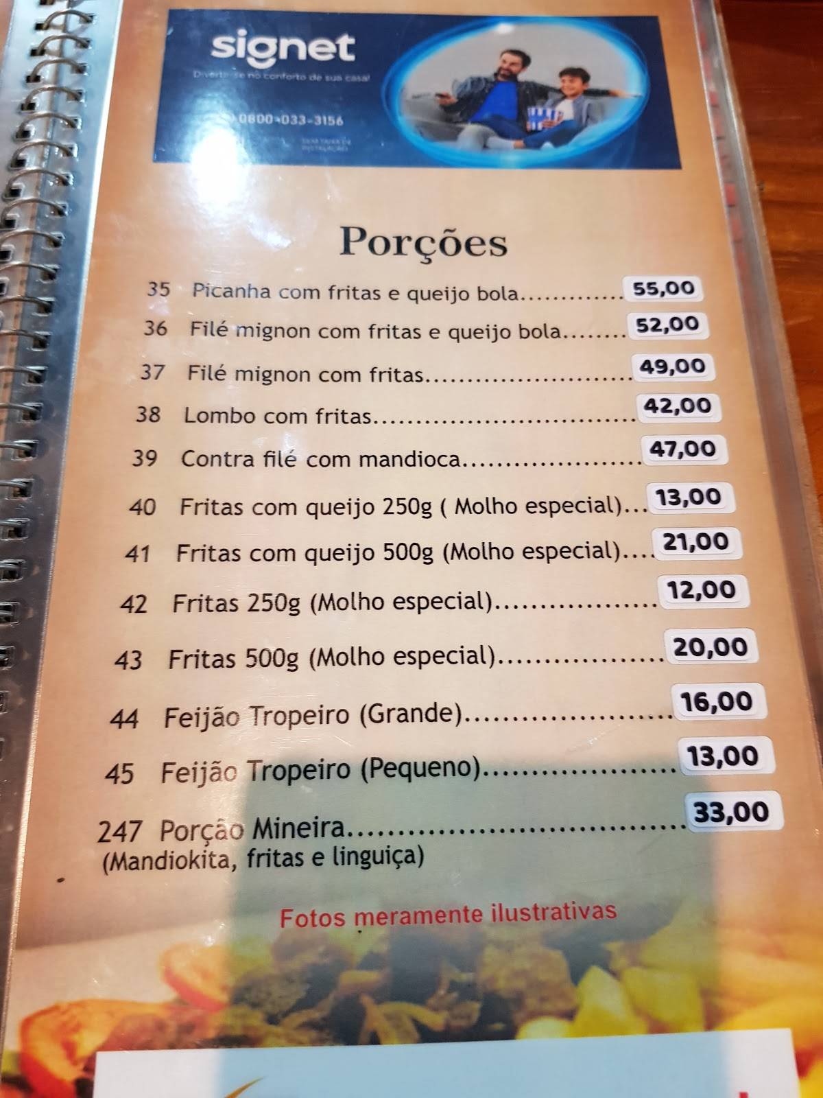 Espeto Grill cardápio