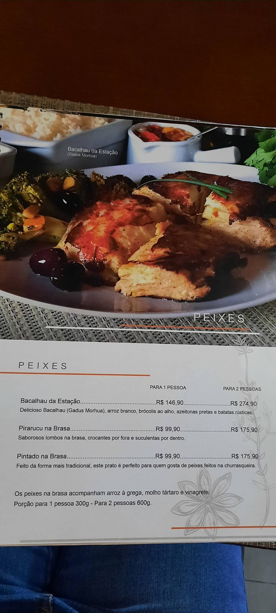 Estação Mosteiro Restaurante cardápio