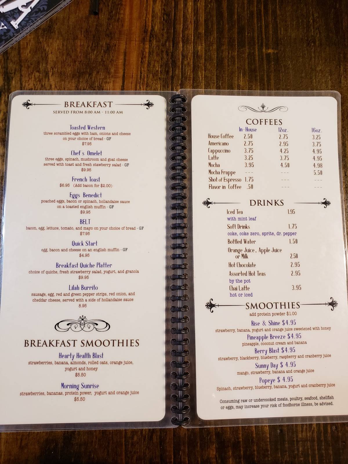 Menu at Nibbles Eatery cafe, Eureka Springs