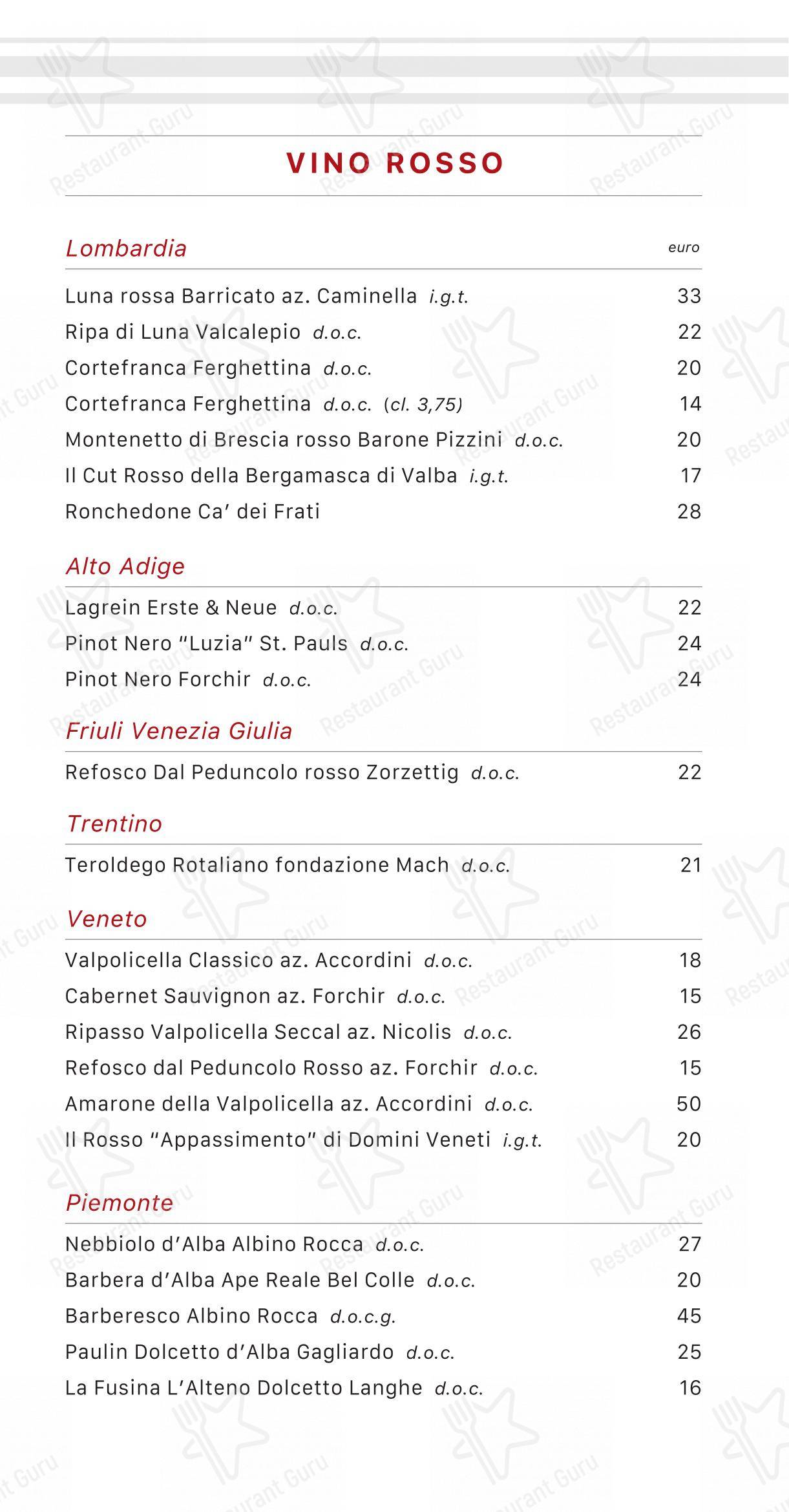 Menu per Extè in Zanica
