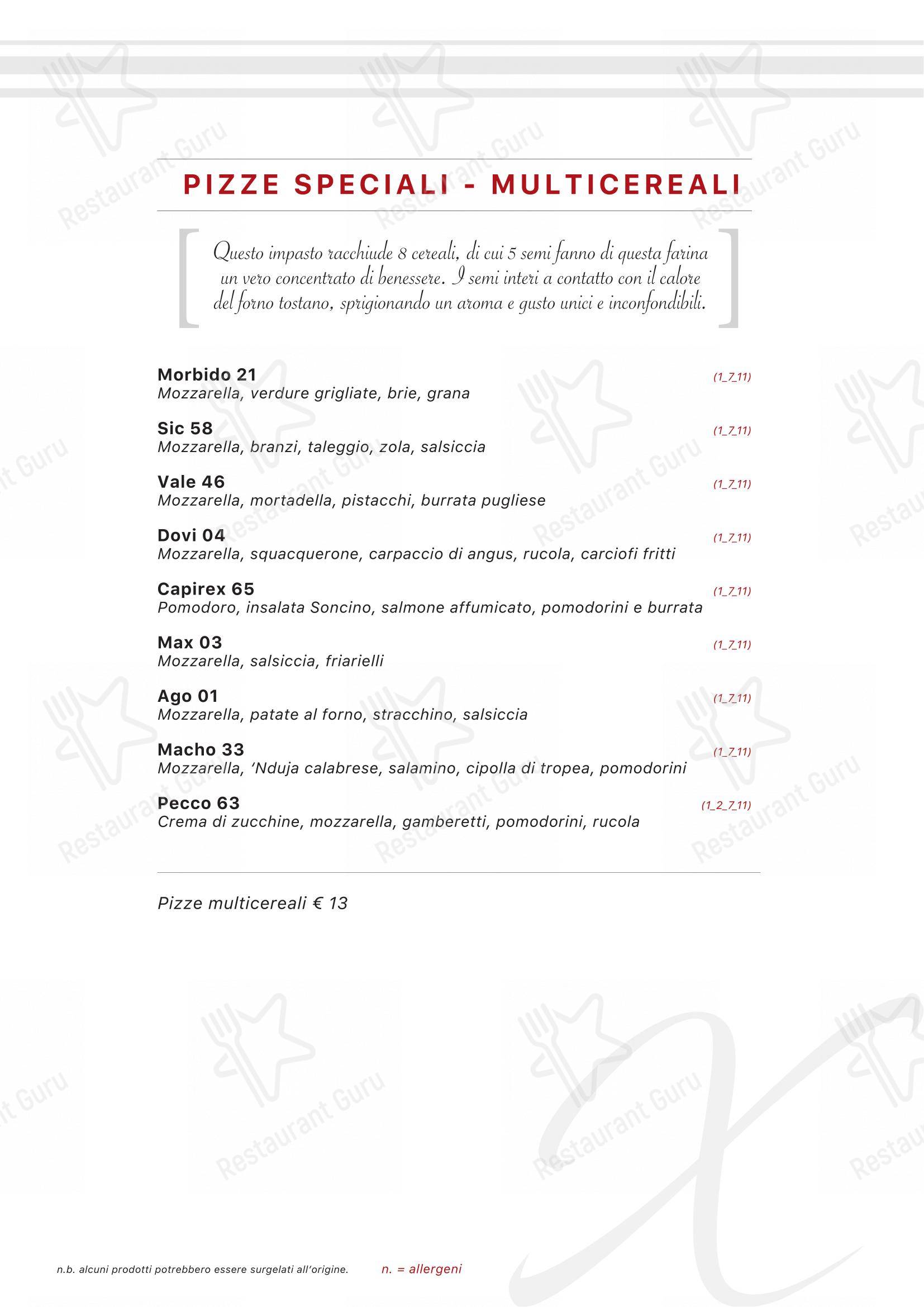 Extè in Zanica - Menu