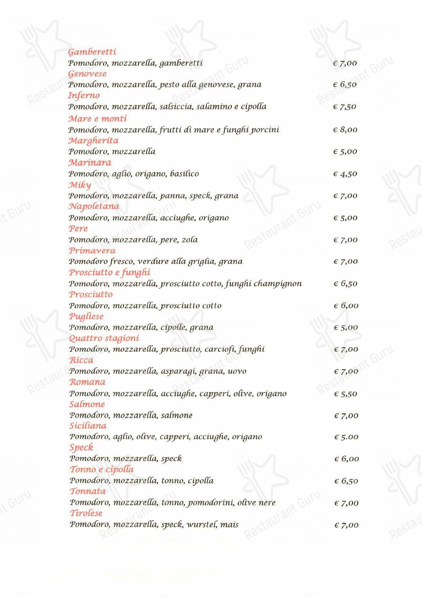Menu di Extè - Wine Menu