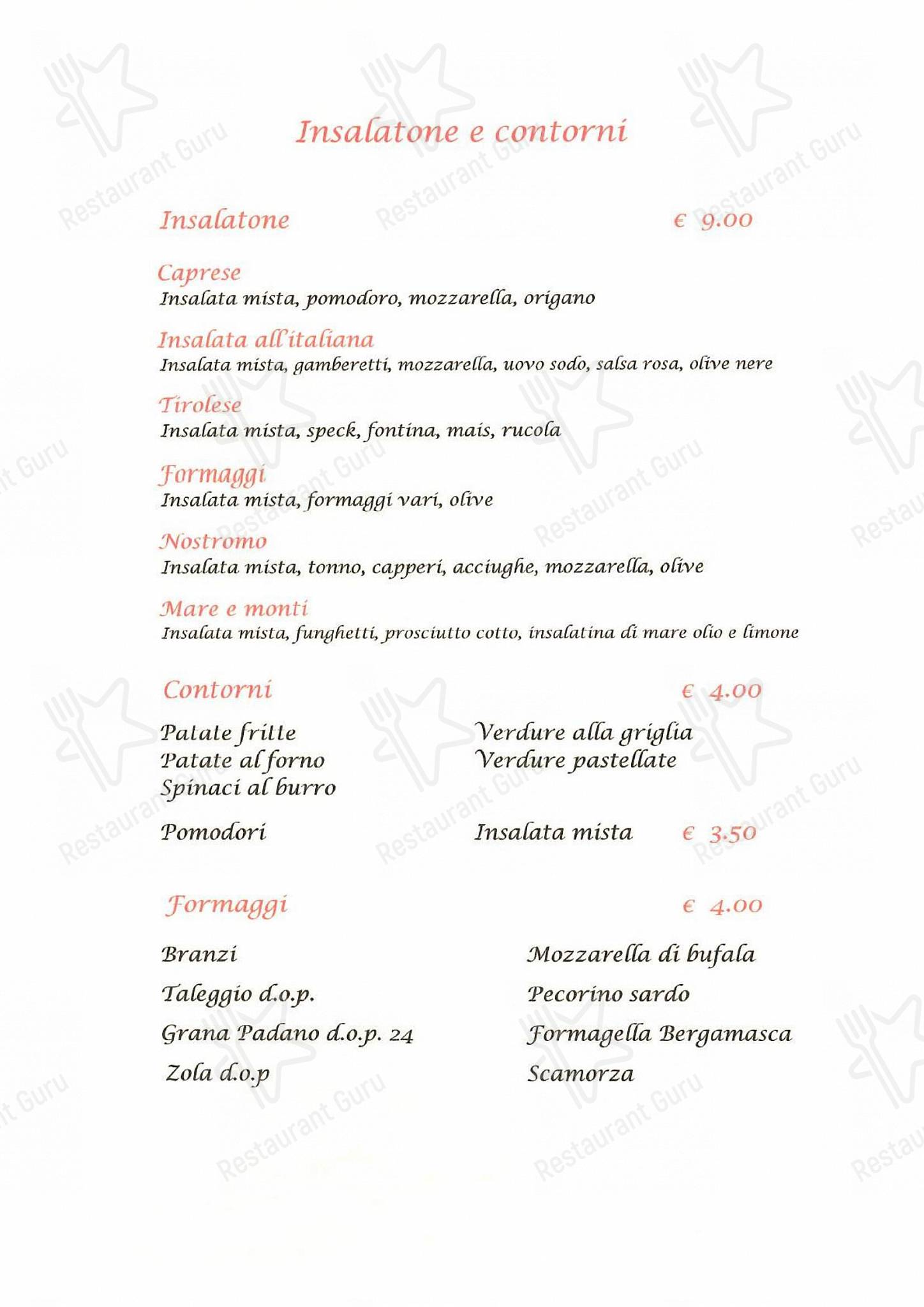 Extè in Zanica - Wine Menu