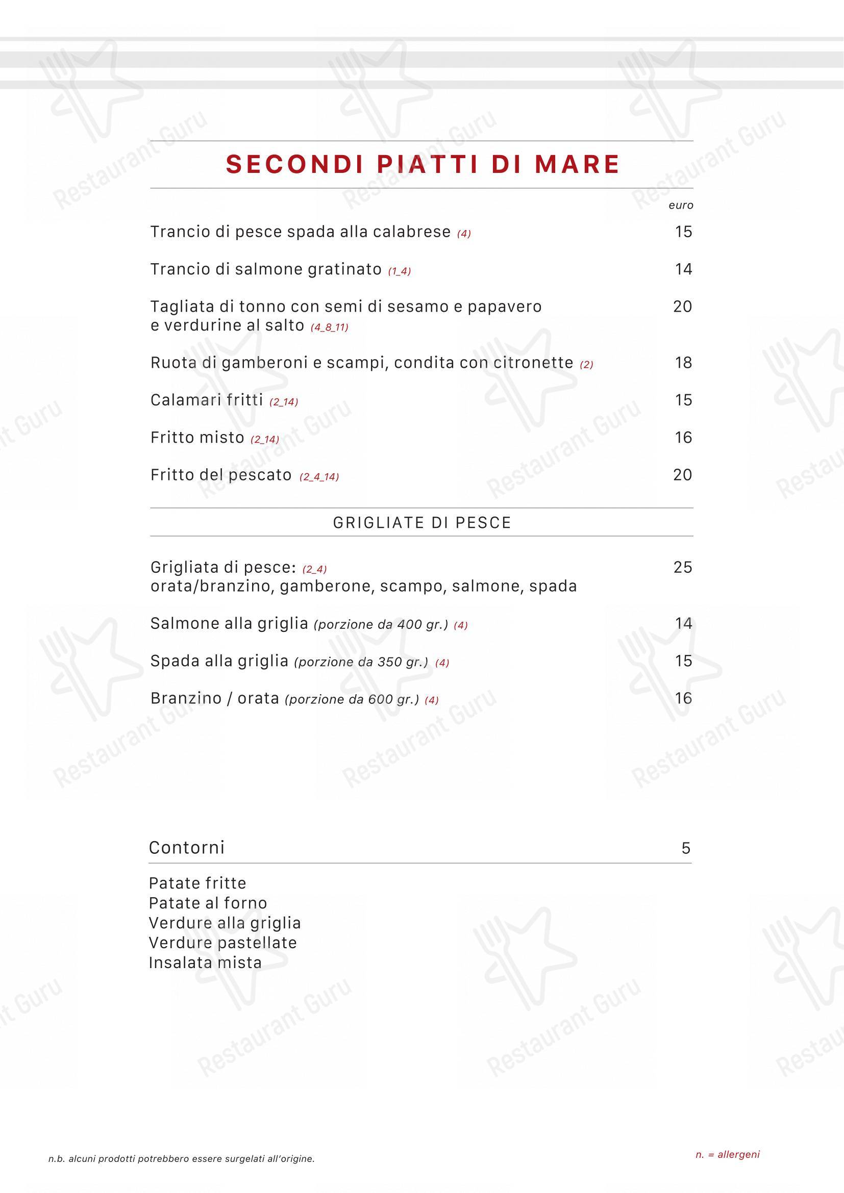 Menu per Extè in Zanica